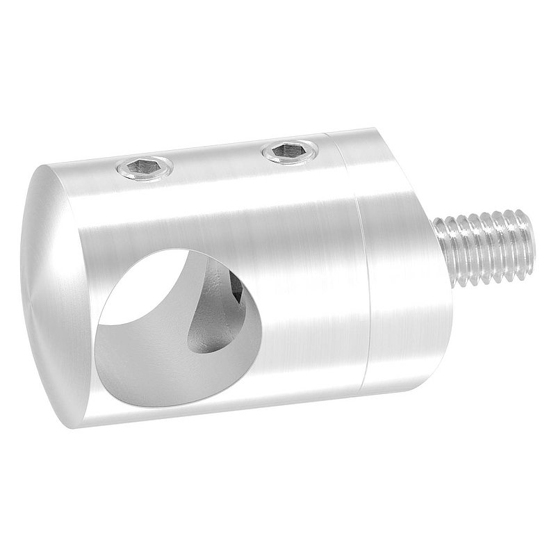 Querstabhalter für 42,4mm Rohr, 14,2mm Bohrung, V2A