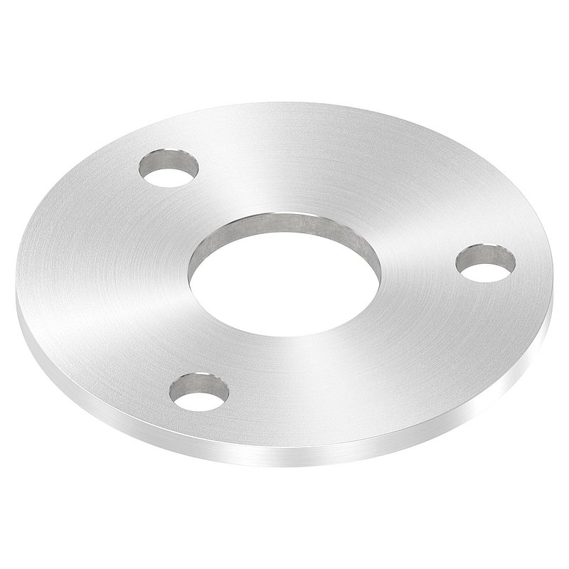 Ankerplatte Ø 120x6mm, mit Rundschliff, V2A