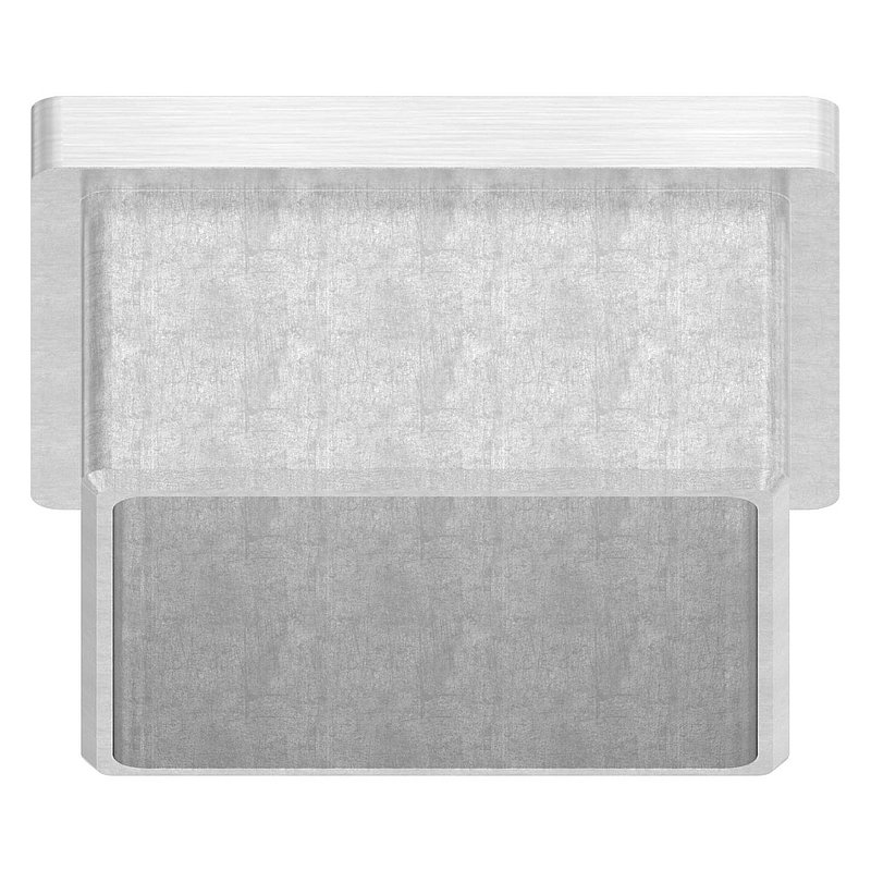 Einsteckkappe für Quadratrohr 50x50x3,0mm, V2A