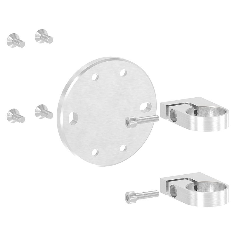 Fixation murale pour poteau de garde corps 42,4mm, V4A