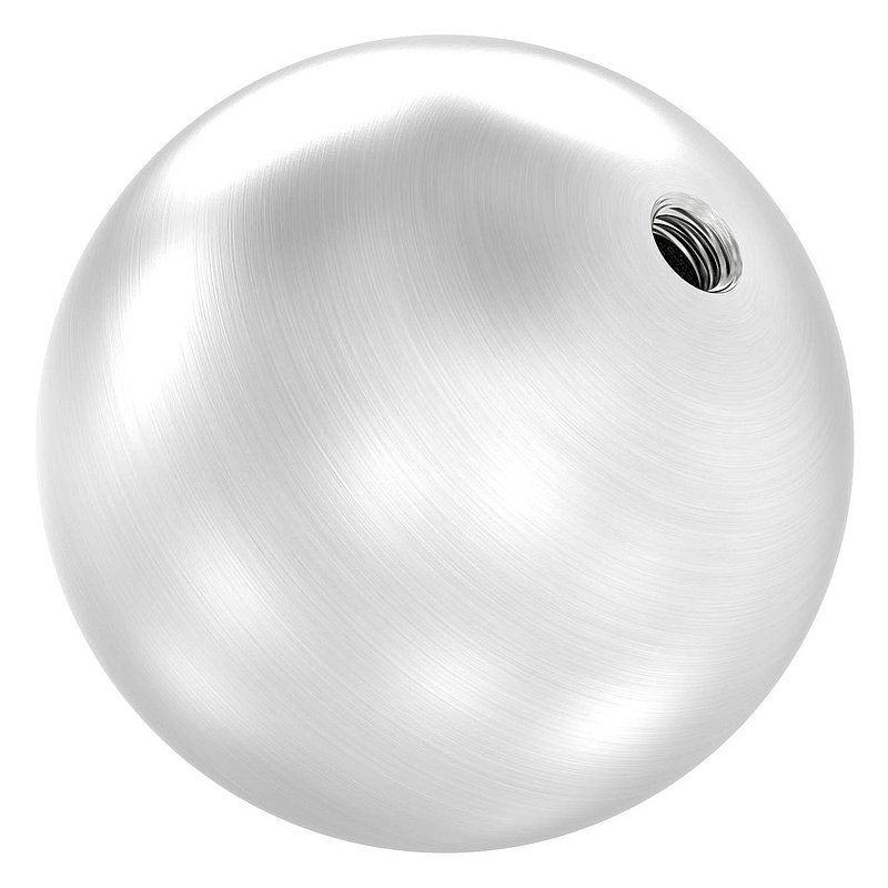 Hohlkugel Ø 60mm mit Gewinde M8, V2A