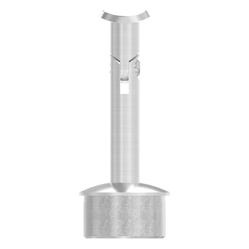 Rohrabschlussstopfen für Rohr 42,4x2,0mm, Handlaufanschlussplatte: 42,4mm, V2A