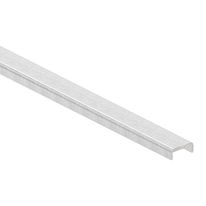 Edge protection EXTRA SLIM, for glass 10.00 - 11.52mm, L: 3000mm, raw aluminium