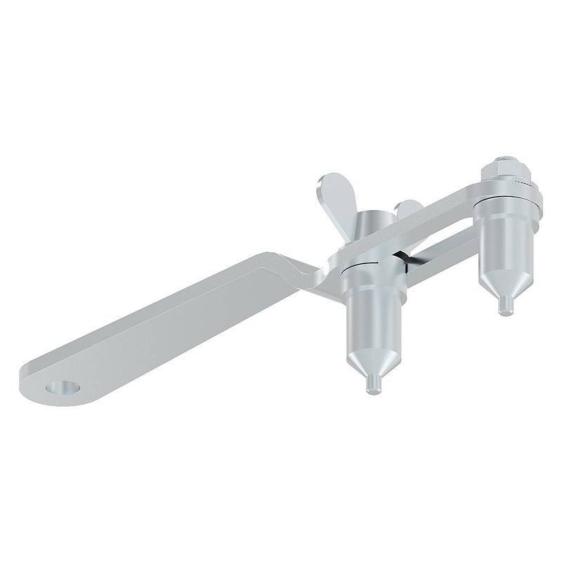 Fork spanner for sliding glass door, AISI304