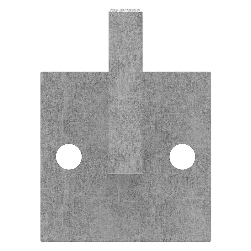 Handlaufträger mit Ronde 60x60x4mm