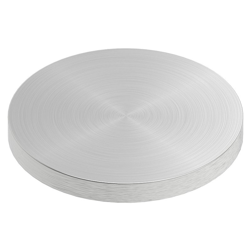 Round plate Ø 40x4mm, with round grinding, AISI304