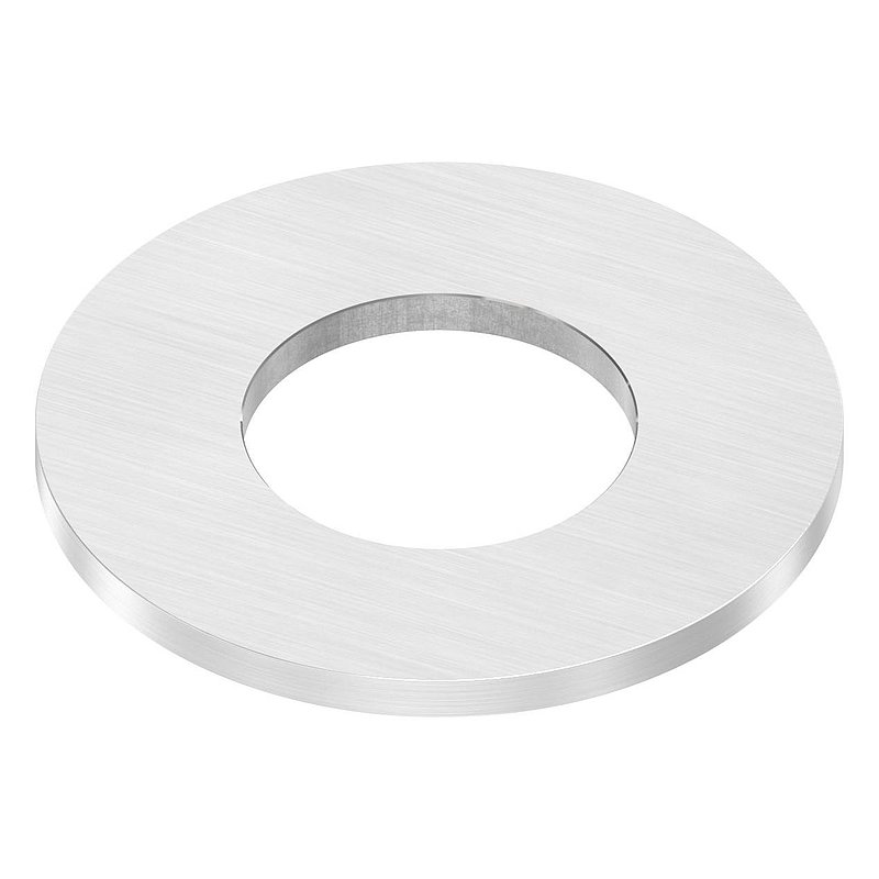 Anchor plate Ø 100x6mm, with longitudinal grinding, AISI304