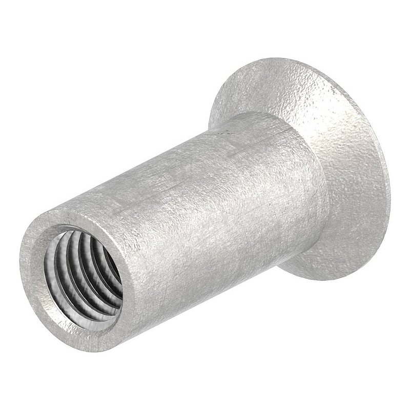Hülsenmutter mit Senkkopf und ISK, M5x15, V2A