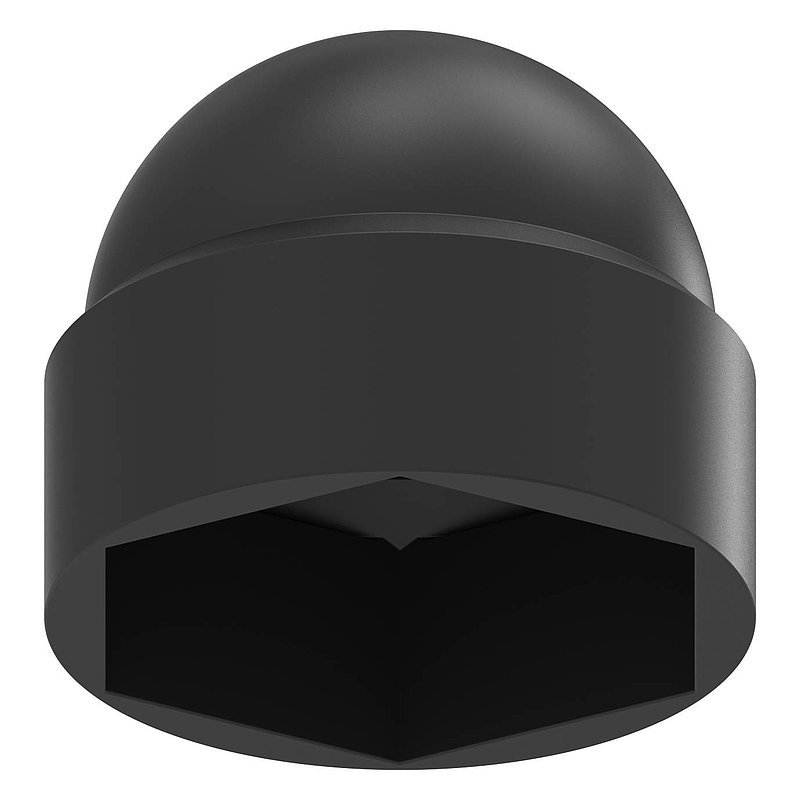 Sechskant-Schutzkappe für M12, schwarz