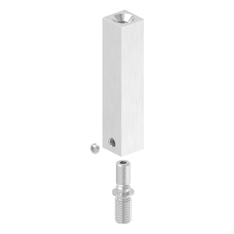 Tige carrée 14x14mm, L: 68mm, V2A