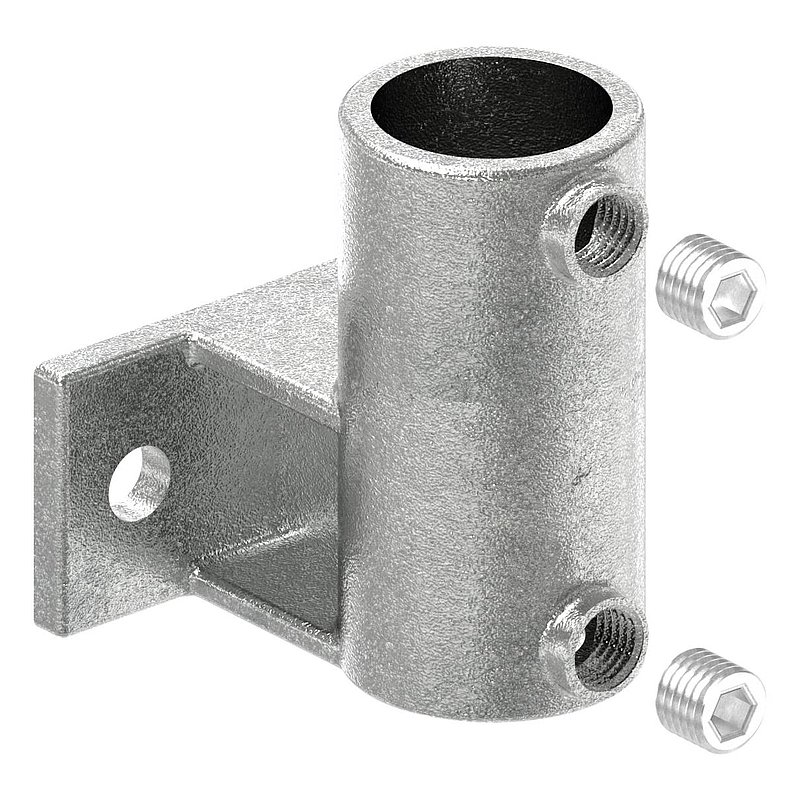 Wall bracket with 2 holes, for pipe Ø 42.4 mm