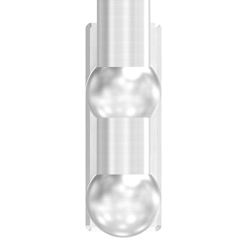 Wandbefestigung für Geländerpfosten 42,4mm, V2A