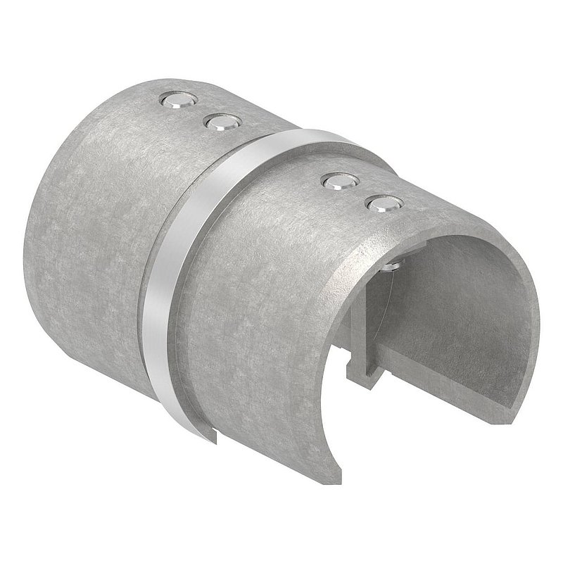 Rohrverbinder für Nutrohr 48,3mm, V4A