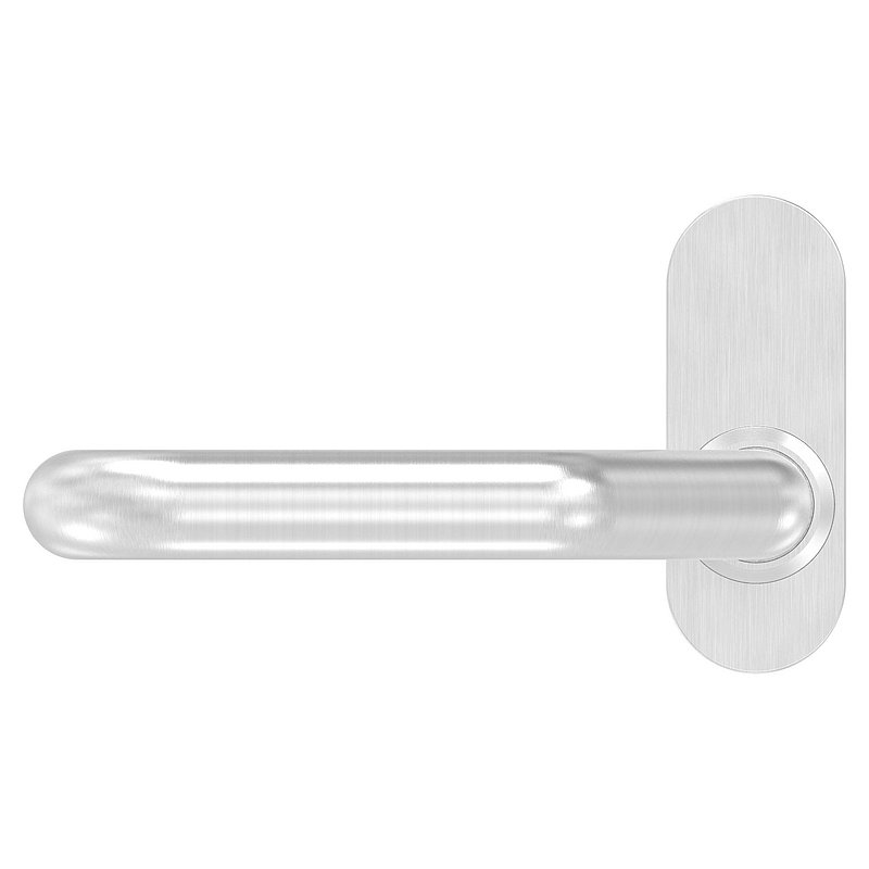 Türdrücker-Paar, ein Drücker feststehend, V2A