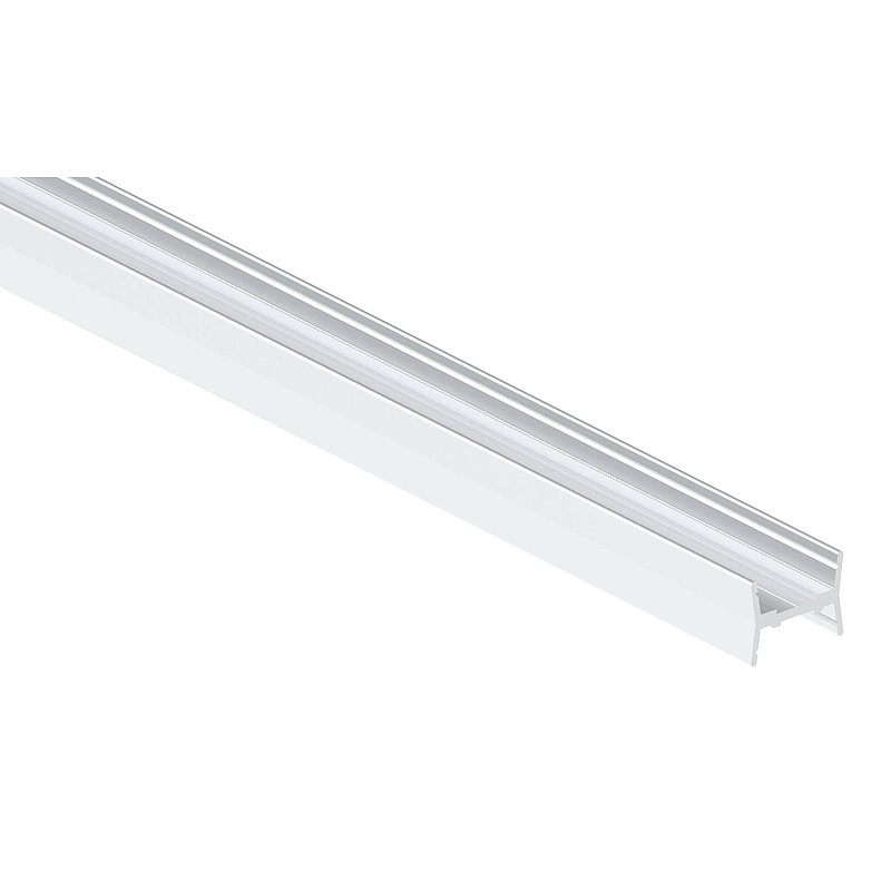 Tube rainuré LED LUNORA®,  profilé porteur en aluminium à retourner, pour tube rainuré rond 42,4 mm