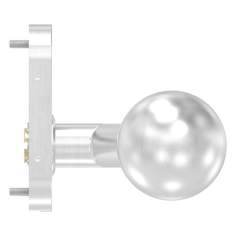 Drückerknopf, Ø 50mm, drehbar, V2A