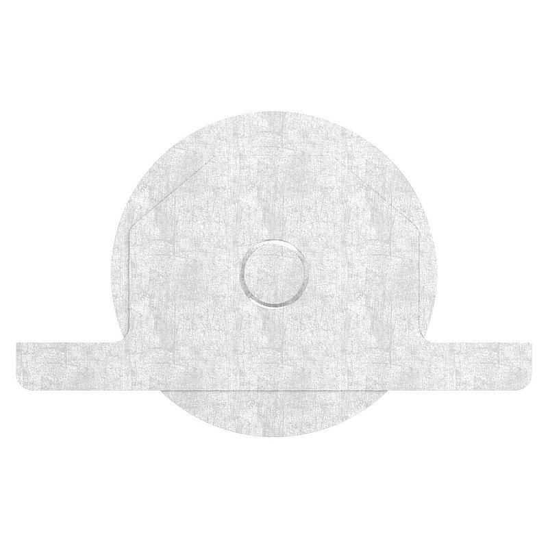 Galet pour porte coulissante, rainure ronde, Ø 98mm, V2A