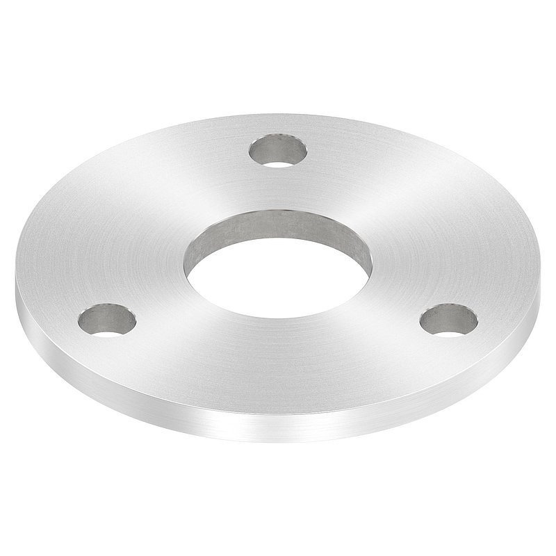 Ankerplatte Ø 120x8mm, mit Rundschliff, V2A