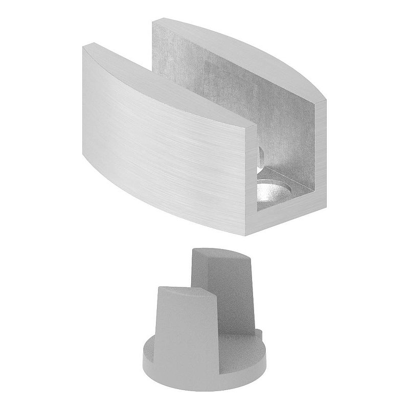 Floor guide for sliding glass door, AISI304