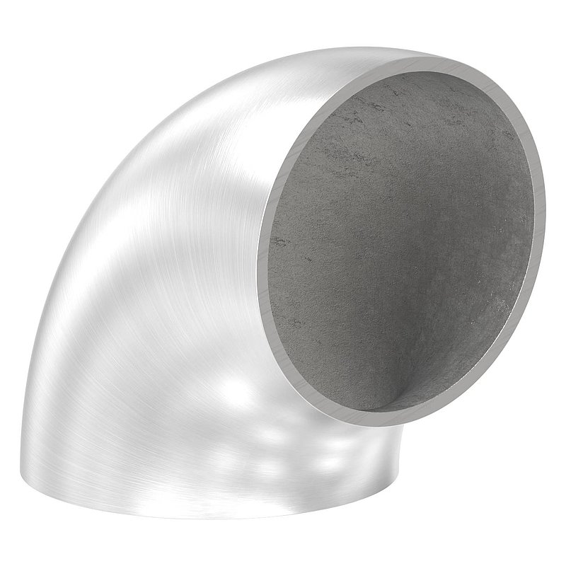 Schweißbogen 90°, 48,3 x 2,0mm, Bauart 2, V2A