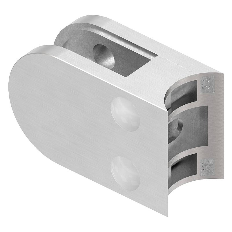 Glasklemme Mod. 33, Anschluss: 33,7mm, in V4A