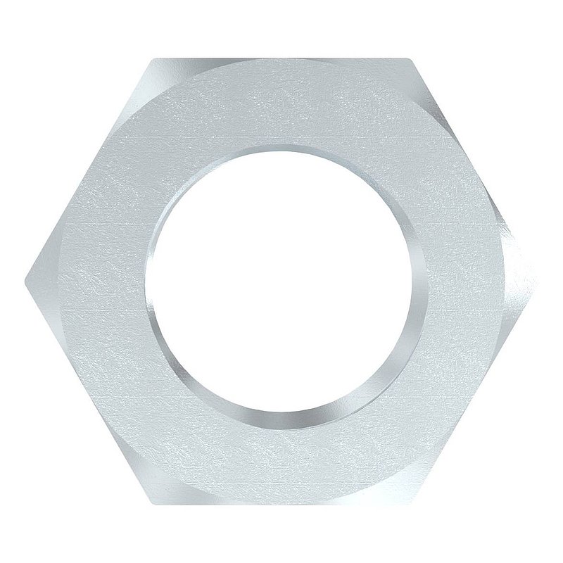 Hexagon nut M20, flat shape