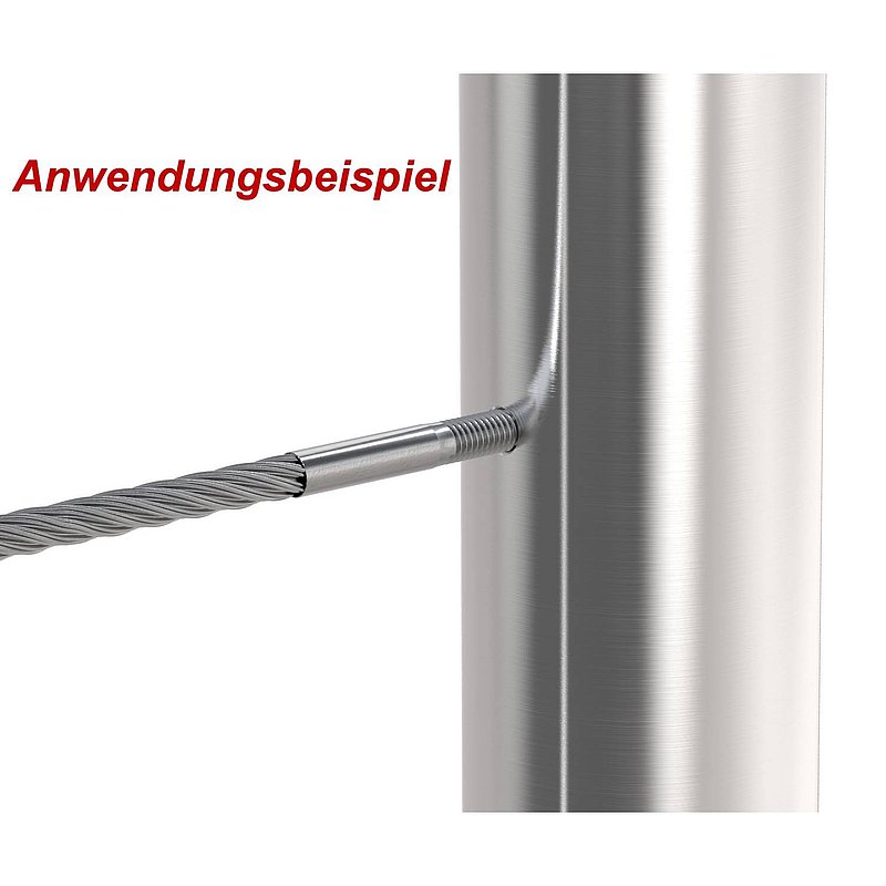 Edelstahlseil 7x7, Ø 6mm, V4A