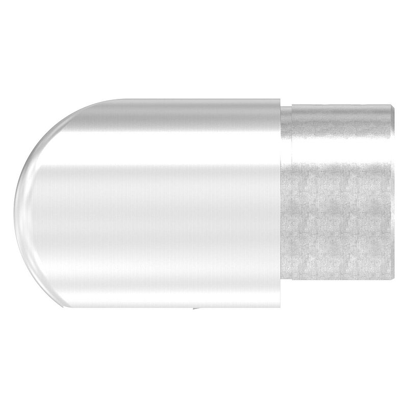 Tube connector 90° for grooved tube 60.3x1.5mm, AISI316