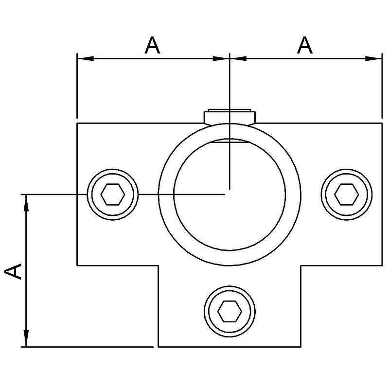 Verbinder, für Rohr Ø 60,3mm