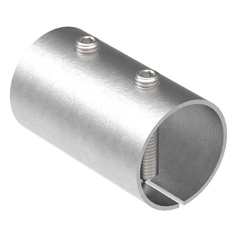 Verbindungshülse für Rohr 42,4x2,5mm, V2A