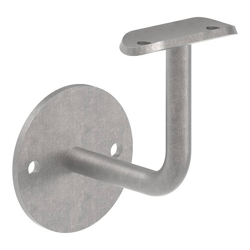 Handlaufträger mit Ronde flach, 70x4mm