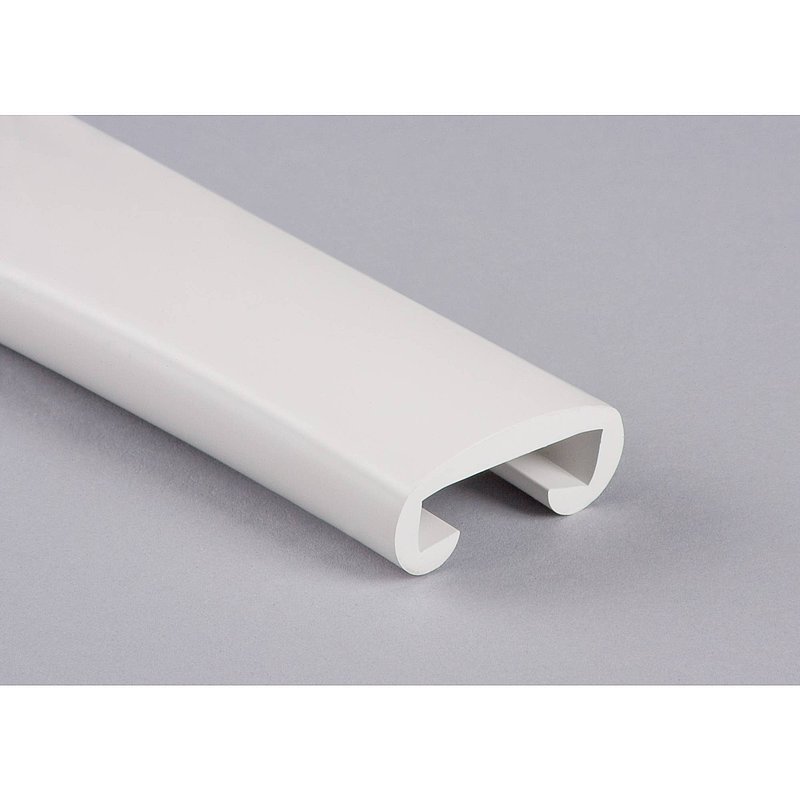 Kunststoffhandlauf für 30x8mm, signalweiß