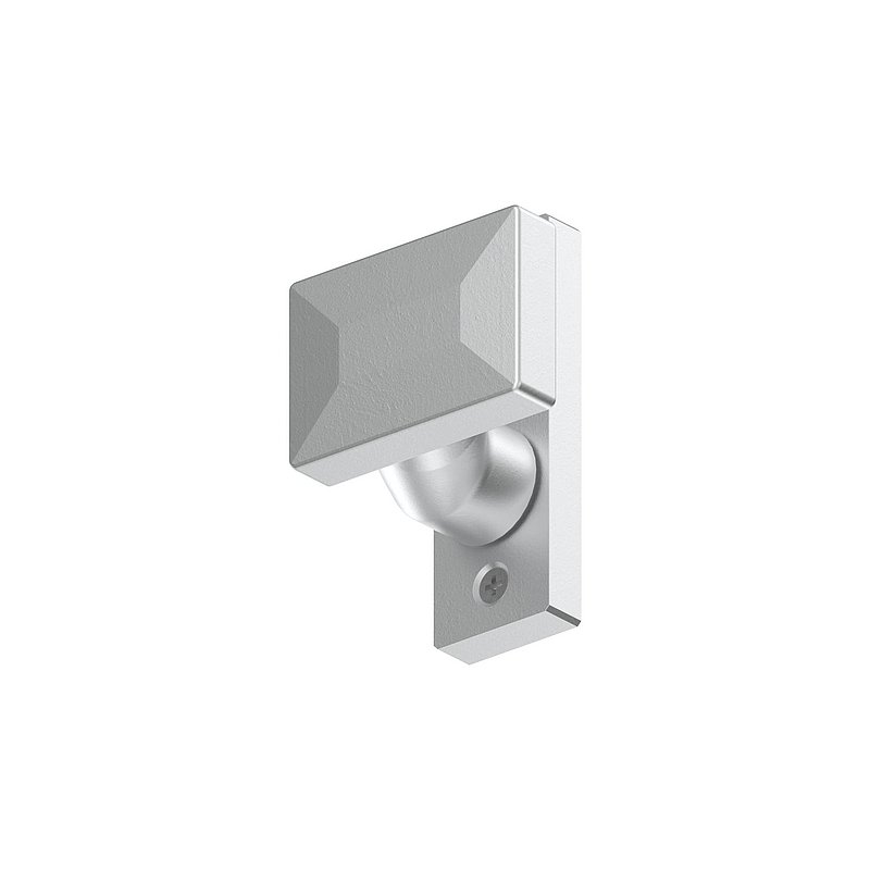 Bouton de porte rectangulaire, coudé, pivotant