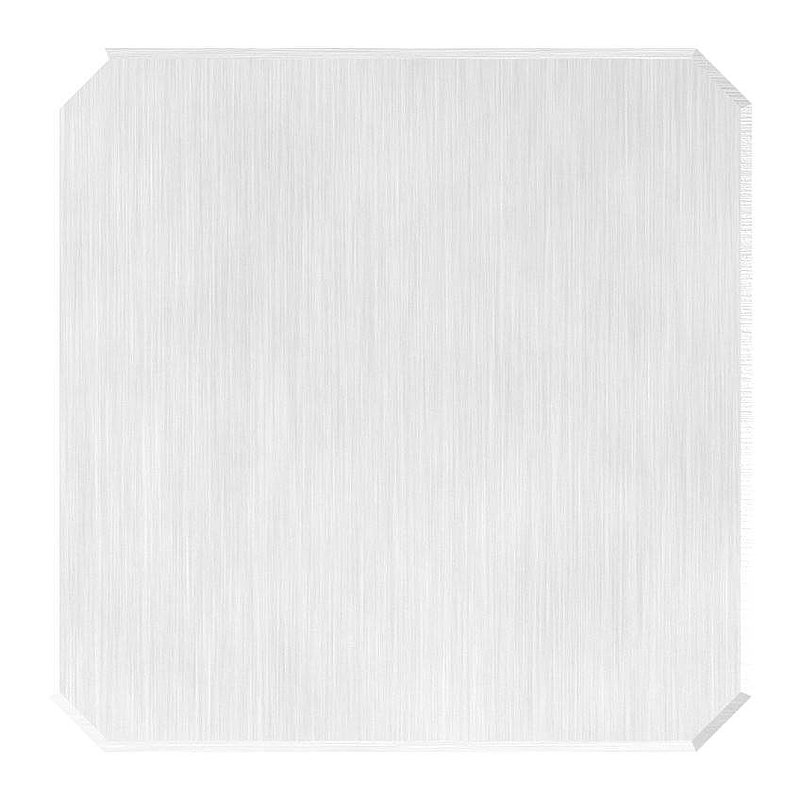 Glass point holder 63x63mm, flat, AISI304
