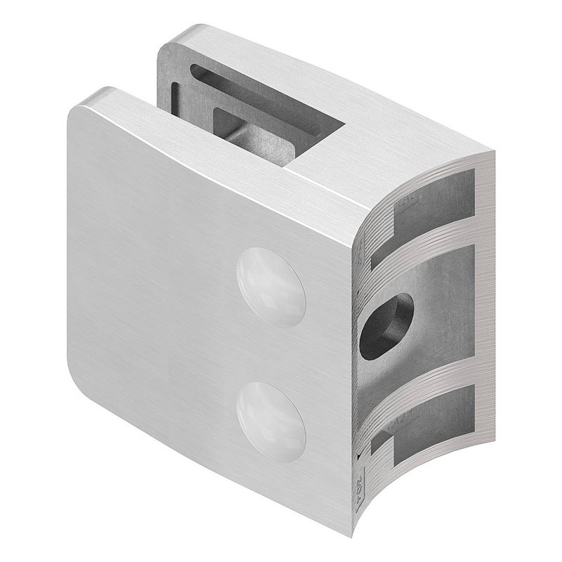 Glass clamp Mod. 34, connection: 60.3mm, AISI304