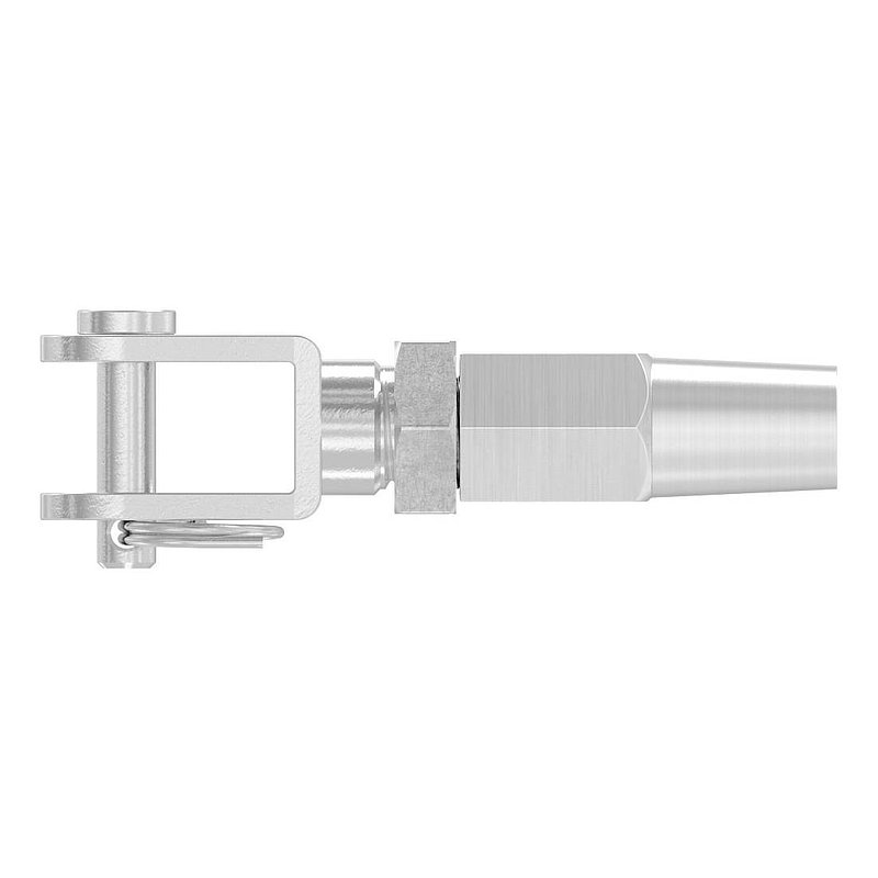 Fork terminal for self-assembly for cable Ø 3mm, AISI316