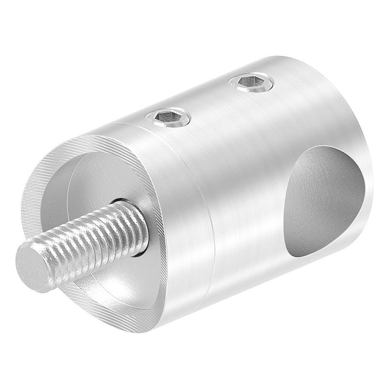 Querstabhalter für 42,4mm Rohr, 12,2mm Bohrung, V2A