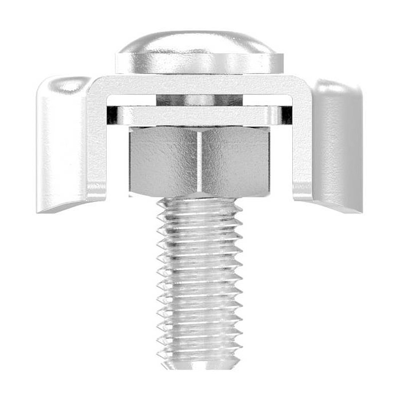 Duplexklemmen für Seil 8mm, V4A