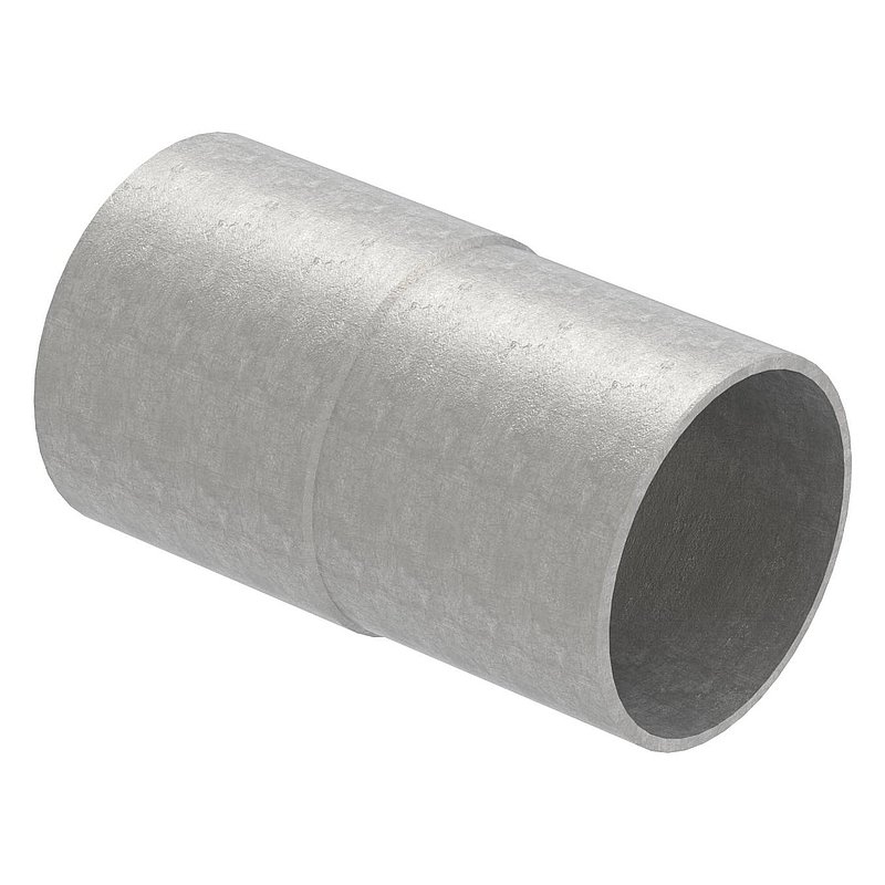Connecting piece from 42.4x2.5mm to 42.4x2.0mm, AISI304