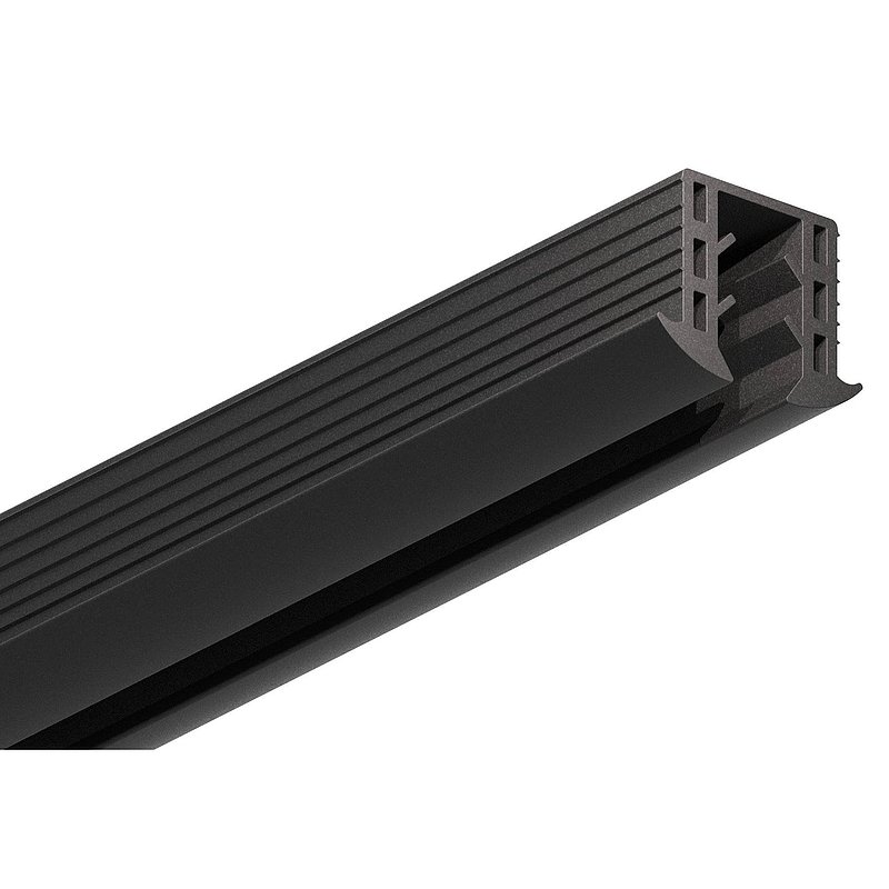 Cale caoutchouc pour verre 8,00 - 10,76mm, pour rainure 24x24mm, 6000mm