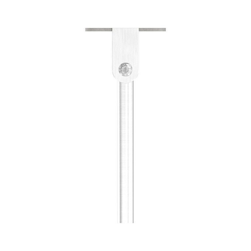 Goupille avec plaque de raccordement et articulation pour main courante LED, V2A