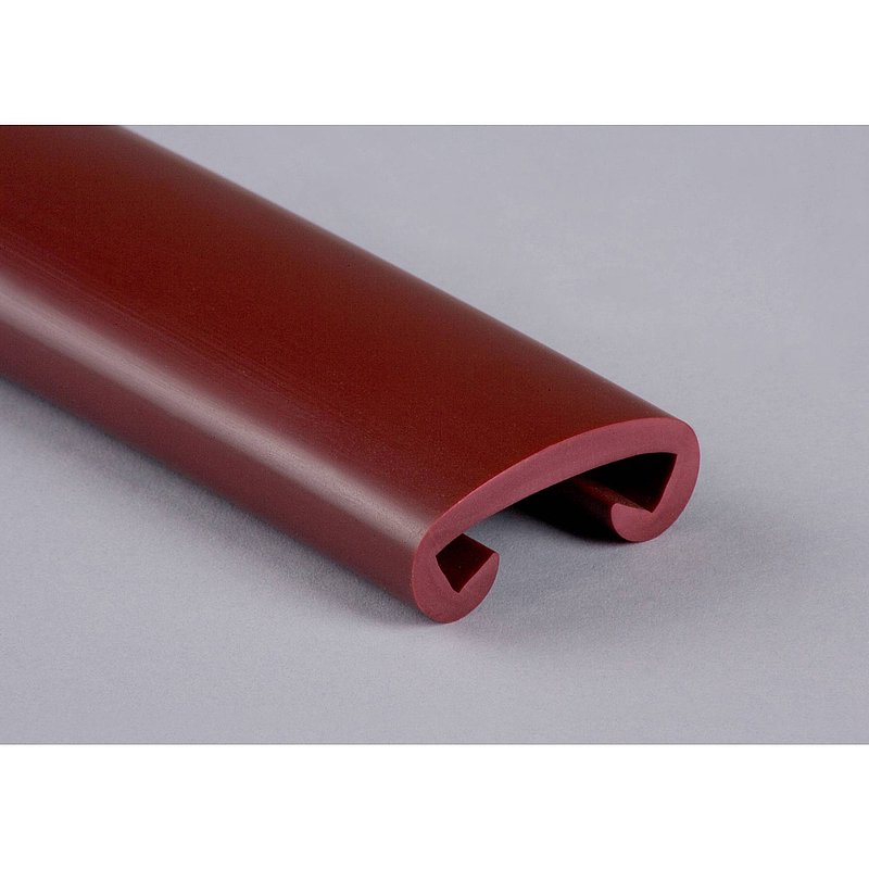 Kunststoffhandlauf für 40x8mm, weinrot
