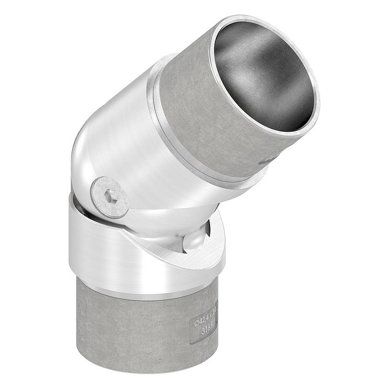 Gelenkstück hohl für Kabel, für Rohr 42,4x2,0mm, V4A