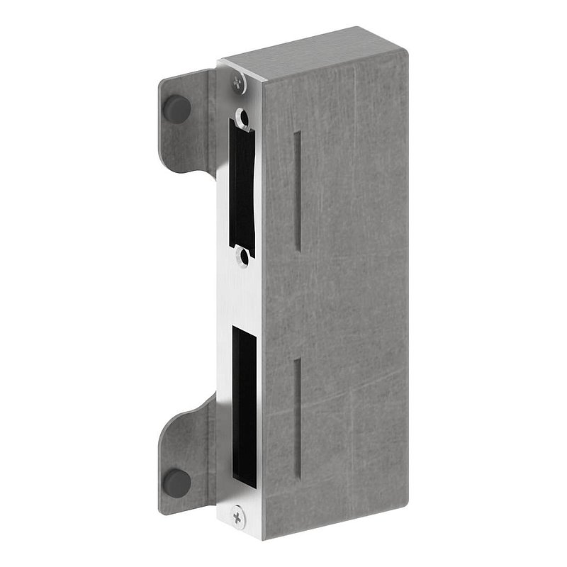 Gâche de serrure rectangulaire, avec entraxe 72mm, à souder, 30mm, acier