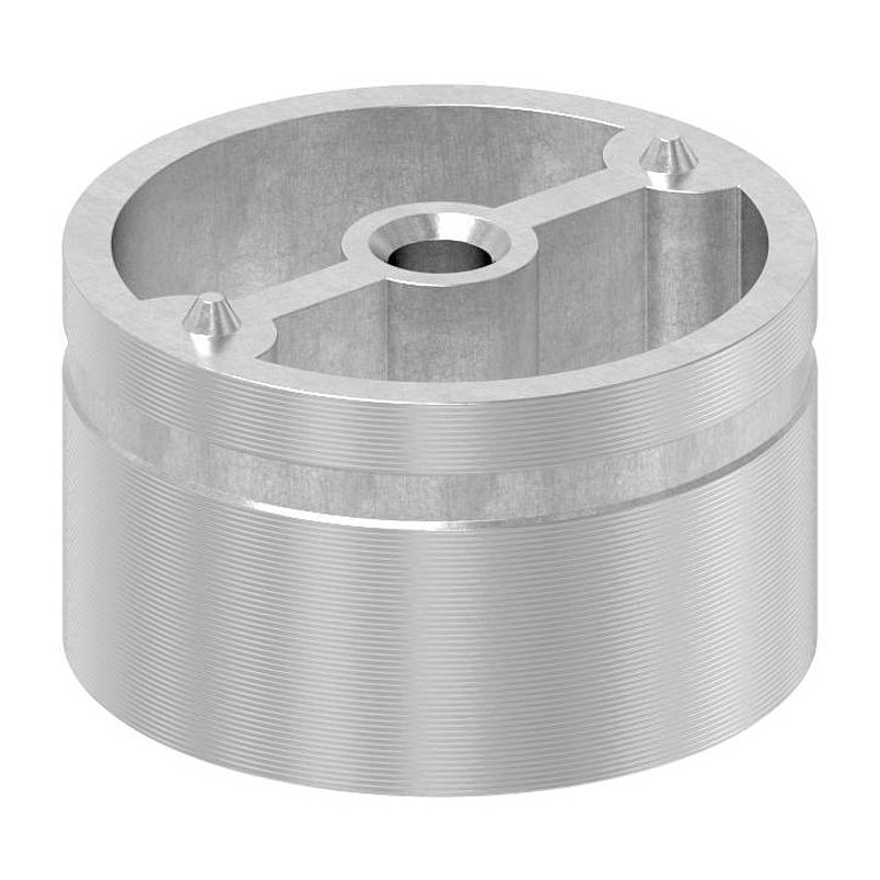 Adapter für Ø42,4mm Holzhandlauf, V2A
