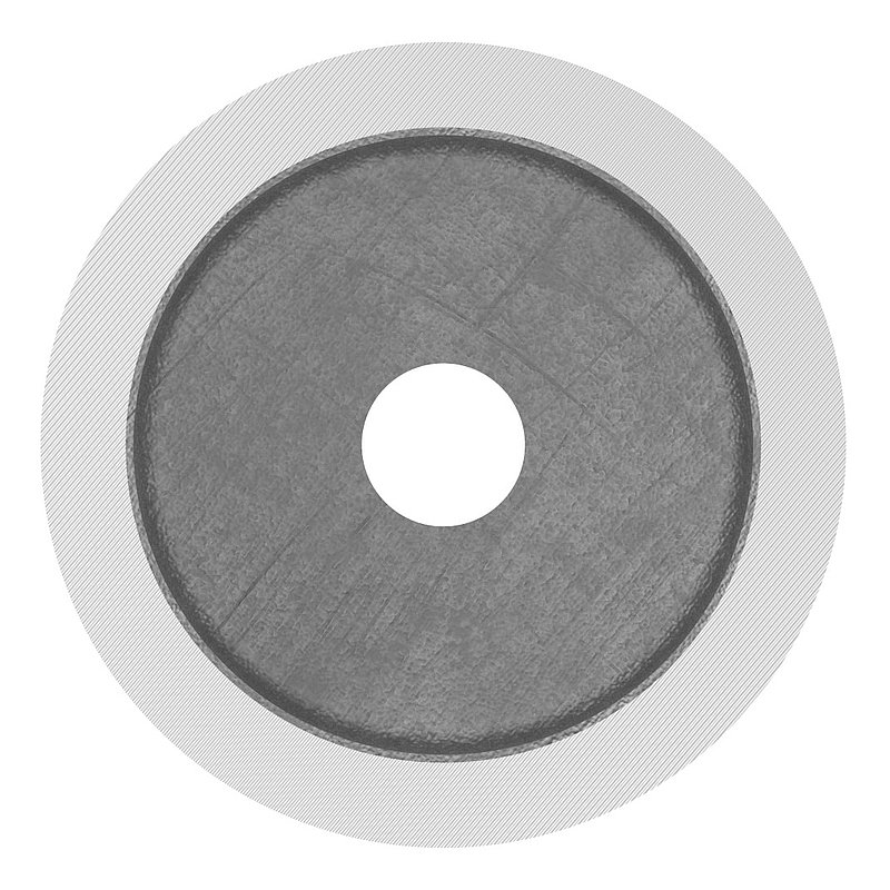 Unterteil Ø 52 mm, mit Durchgangsbohrung , t: 50mm, V2A