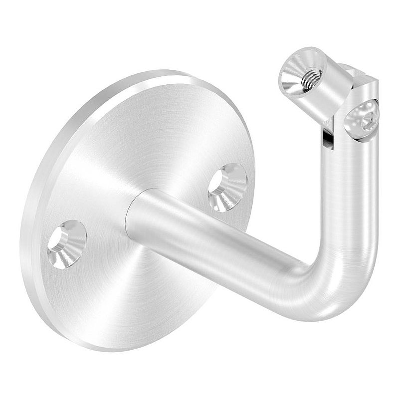 Handlaufhalter mit Gelenk, oben Innengewinde M6 (Ronde und Bügel verschraubt), V2A
