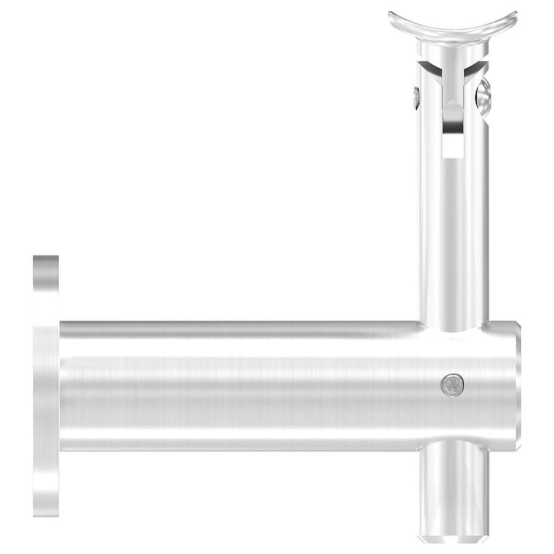 Handlaufhalter mit Gelenk, Handlaufanschlussplatte 42,4mm, V2A