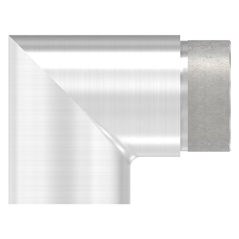 Endbogen 90°, für Rohr 48,3x2,0mm, V2A