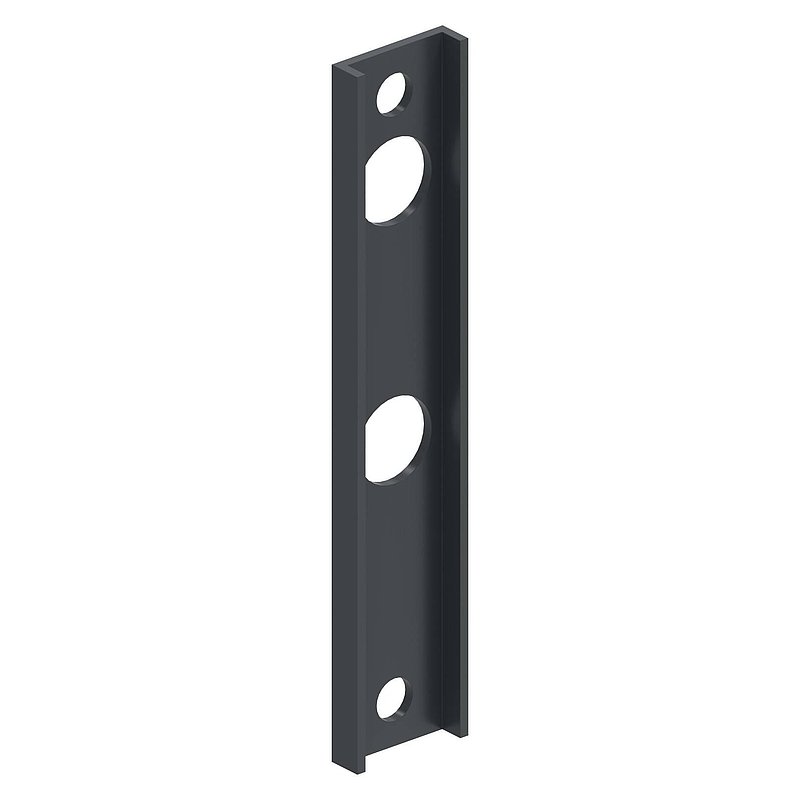 Adapter für Gittertorschlösser GTS2, für Rundrohre Ø 33 - 60mm, RAL 7016